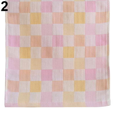 1 kom. Kreativni mekani pamučni karirani ispis, četvrtasta upijajuća krpa za pranje rublja, šal za hranjenje, beba biber slinavi ručnik za lice