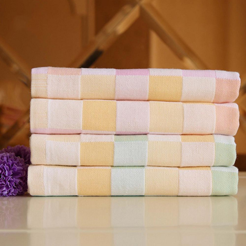 1 kom. Kreativni mekani pamučni karirani ispis, četvrtasta upijajuća krpa za pranje rublja, šal za hranjenje, beba biber slinavi ručnik za lice