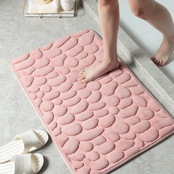 Χαλάκι μπάνιου Memory Foam Χαλιά με βότσαλο Super Soft Τουαλέτα που πλένεται 40*60cm Απορροφητικά Χαλάκια Μπάνιου Ολοκαίνουργιο