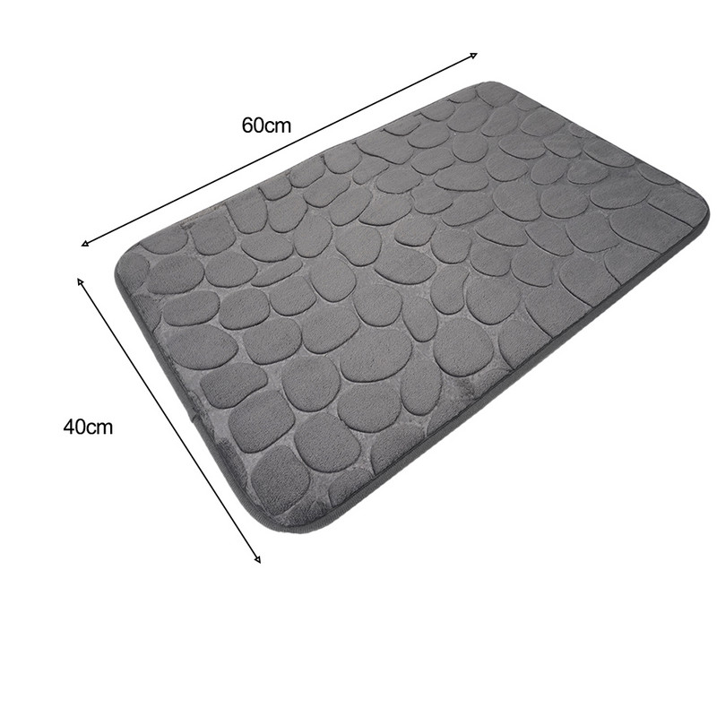 Prostirka za kupaonicu od memorijske pjene Šljunčani tepisi Super mekani toaletni perivi 40*60 cm upijajuće prostirke za kupaonicu Potpuno novo