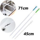 45 cm / 71 cm vamzdžių gilinimo šepetys Lankstus prailgintas kanalizacijos valymo šepetys, skirtas virtuvės kriauklės vamzdžiui vonios kambario grindų kanalizacijos valymo įrankis