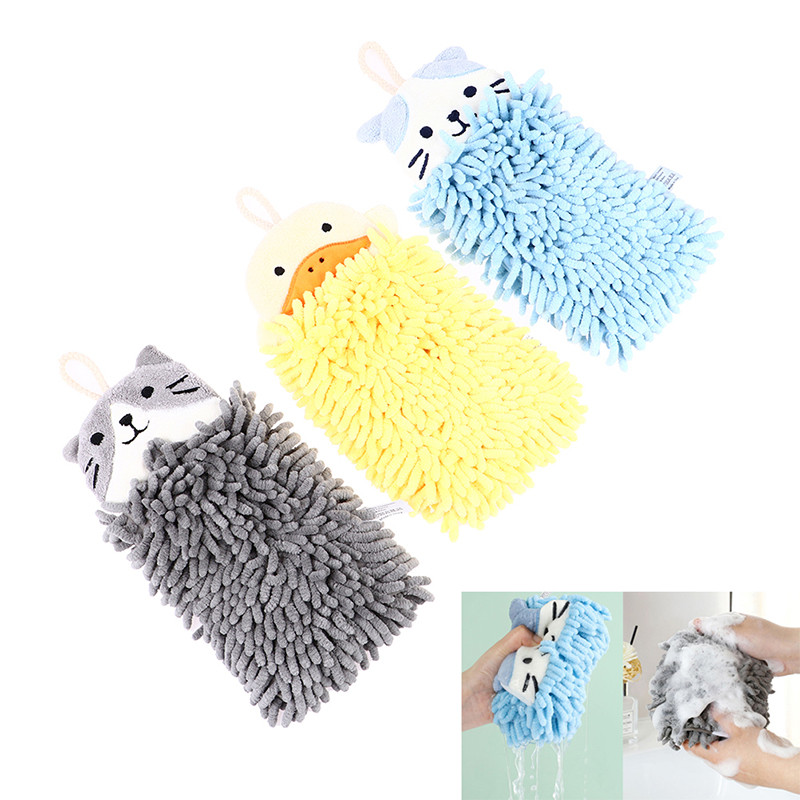 Karikatūra Dzīvnieku kaķu pīļu vannas dvielis Ātri žūstošs, mīksts, absorbējošs mikrošķiedras roku dvielis, dvielis, mazs virtuves dvielis vannas istabai