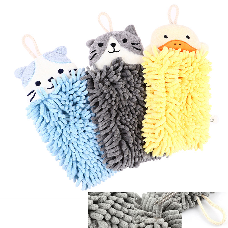 Karikatūra Dzīvnieku kaķu pīļu vannas dvielis Ātri žūstošs, mīksts, absorbējošs mikrošķiedras roku dvielis, dvielis, mazs virtuves dvielis vannas istabai