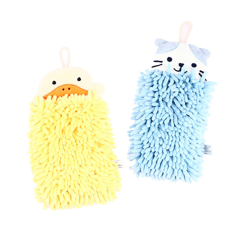 Karikatūra Dzīvnieku kaķu pīļu vannas dvielis Ātri žūstošs, mīksts, absorbējošs mikrošķiedras roku dvielis, dvielis, mazs virtuves dvielis vannas istabai