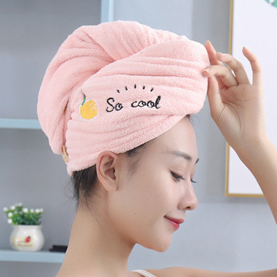 1vnt Minkštas mikropluošto mergaičių plaukų rankšluostis, puikiai sugeriantis greitai džiūstantis magiškas dušo kepuraitė moterims vonios kambario plaukų turbano susukamas galvos apvyniojimas