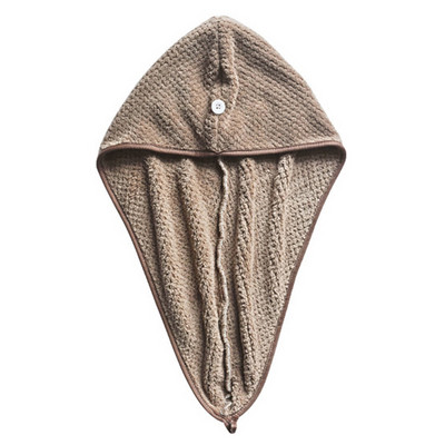 1vnt Minkštas mikropluošto mergaičių plaukų rankšluostis, puikiai sugeriantis greitai džiūstantis magiškas dušo kepuraitė moterims vonios kambario plaukų turbano susukamas galvos apvyniojimas