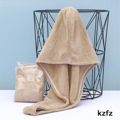 Šešir za sušenje kose od mikrovlakana, tuš, sušenje kose, turban omotač, meka djevojka, dama, žene, brzo upijajući turban, šešir za sušenje kose, 1 kom.
