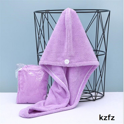 Šešir za sušenje kose od mikrovlakana, tuš, sušenje kose, turban omotač, meka djevojka, dama, žene, brzo upijajući turban, šešir za sušenje kose, 1 kom.