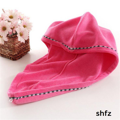 Šešir za sušenje kose od mikrovlakana, tuš, sušenje kose, turban omotač, meka djevojka, dama, žene, brzo upijajući turban, šešir za sušenje kose, 1 kom.