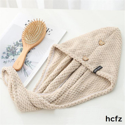 Šešir za sušenje kose od mikrovlakana, tuš, sušenje kose, turban omotač, meka djevojka, dama, žene, brzo upijajući turban, šešir za sušenje kose, 1 kom.