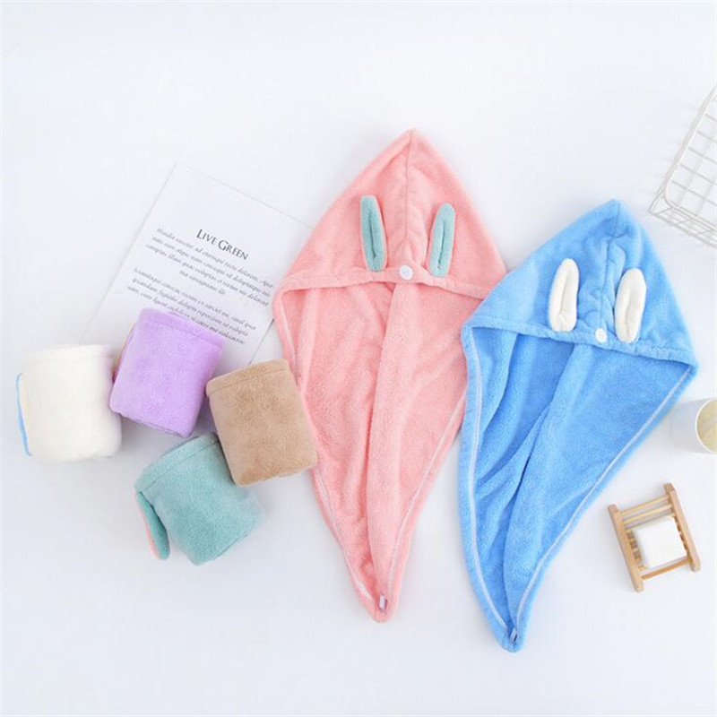 Šešir za sušenje kose od mikrovlakana, tuš, sušenje kose, turban omotač, meka djevojka, dama, žene, brzo upijajući turban, šešir za sušenje kose, 1 kom.