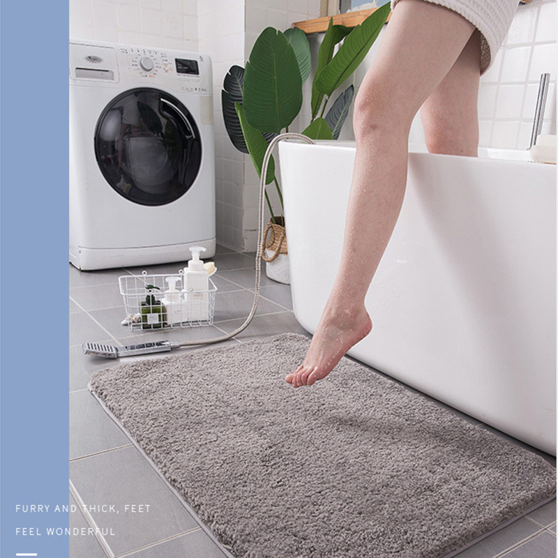 Vannas istabas tualetes durvis uzsūcošs grīdas paklājs paklājs guļamistabas neslīdošs kāju paliktnis vannas paklājs vannas istabas paklājiņš vannas vannas istabas paklājs