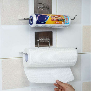 Държач за кухненска тоалетна хартия Поставка за кърпички за баня Висяща ролка Държач за хартия Закачалка за хавлии Органайзери за домашно съхранение Аксесоари Предмет