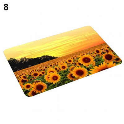 40x60cm Neklizajuća flanelska podna prostirka s printom suncokreta Otirač za ulaz Podna prostirka Otirač za vrata Tepih tapis Kuhinjska prostirka Home Decor