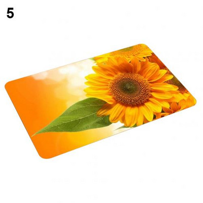 40x60cm Neklizajuća flanelska podna prostirka s printom suncokreta Otirač za ulaz Podna prostirka Otirač za vrata Tepih tapis Kuhinjska prostirka Home Decor