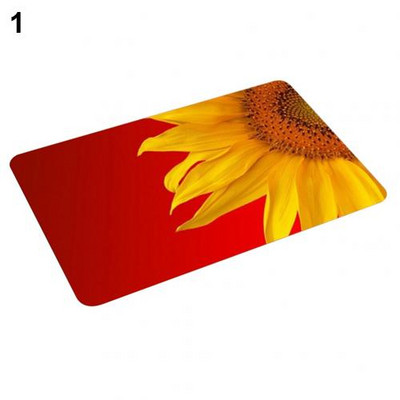 40x60cm Neklizajuća flanelska podna prostirka s printom suncokreta Otirač za ulaz Podna prostirka Otirač za vrata Tepih tapis Kuhinjska prostirka Home Decor