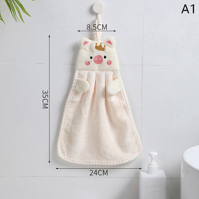 Kreativna slatka krpa za ruke Kuhinja Kupaonica Lopta ručnika za ruke s petljama za vješanje Mekana upijajuća krpa za brisanje od mikrovlakana