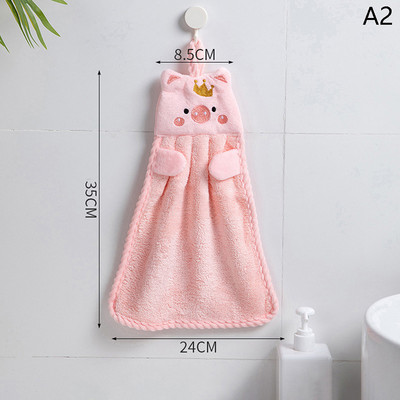 Kreativna slatka krpa za ruke Kuhinja Kupaonica Lopta ručnika za ruke s petljama za vješanje Mekana upijajuća krpa za brisanje od mikrovlakana