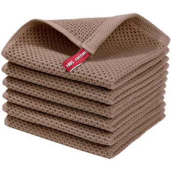 Мека абсорбираща кърпа Памучна кърпа за сушене Кърпа за почистване на кухня 34X34 см