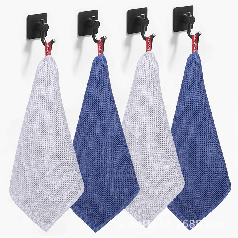 Mīksts uzsūcošs dvielis kokvilnas žāvēšanas dvielis virtuves tīrīšanai 34x34cm