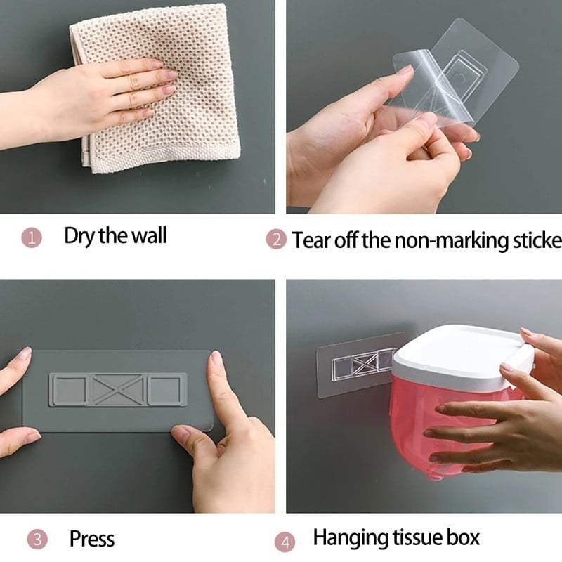 Kutije za toaletni papir bez bušenja Vodootporne kutije za pohranu Stalak za pohranu toaletnog papira Papirnati ručnici Kuhinja Kupaonska kutija za pohranu