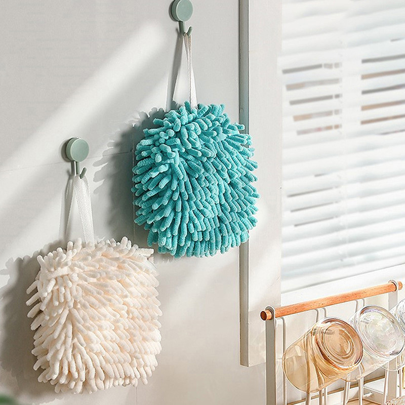 Rankšluosčiai Virtuvės Vonios Rankšluosčių rutulys su pakabinamomis kilpomis Greitai džiūstantys minkšti sugeriantys mikropluošto rankšluosčiai