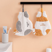 Slatka mačka, mekani ručnik za ruke, super upijajući kuhinjski ručnik od mikrovlakana, kupaonski, kuhinjski ručnik, alati za čišćenje posuđa s petljama za vješanje