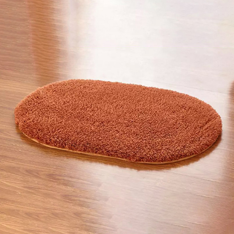 Aukštos kokybės vonios kambario kiliminiai kilimėliai Elipsiniai kilimėliai Neslystantys dušo kilimėliai vonios kilimėliai tualeto kilimėliai šeniliniai vonios kambario grindų durų pliušiniai kilimėliai