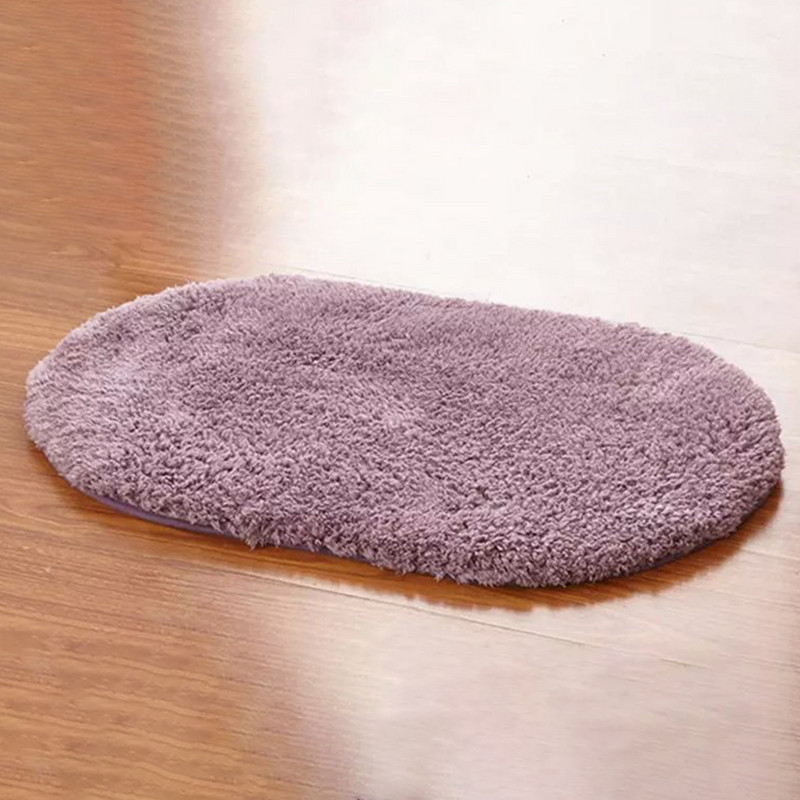 Aukštos kokybės vonios kambario kiliminiai kilimėliai Elipsiniai kilimėliai Neslystantys dušo kilimėliai vonios kilimėliai tualeto kilimėliai šeniliniai vonios kambario grindų durų pliušiniai kilimėliai