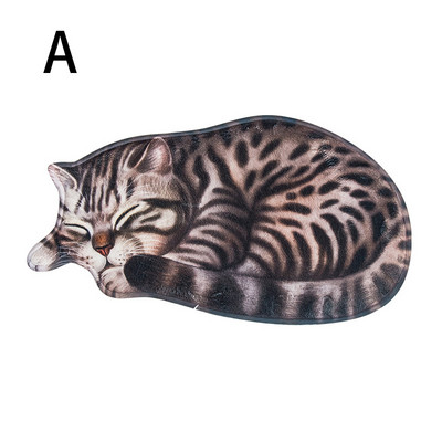 Πατάκι μπάνιου γάτας Πατάκια δαπέδου Είσοδος Παλάκι πόρτας κρεβατοκάμαρας σπιτιού Απορροφητικό αντιολισθητικό 3D πατάκια ποδιών γάτας Κουβέρτα κρεβατοκάμαρας κρεβατοκάμαρας