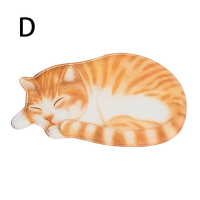 Πατάκι μπάνιου γάτας Πατάκια δαπέδου Είσοδος Παλάκι πόρτας κρεβατοκάμαρας σπιτιού Απορροφητικό αντιολισθητικό 3D πατάκια ποδιών γάτας Κουβέρτα κρεβατοκάμαρας κρεβατοκάμαρας