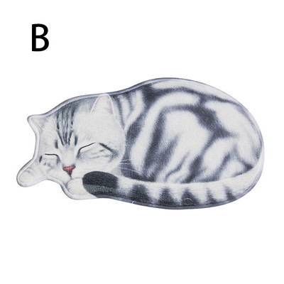 Πατάκι μπάνιου γάτας Πατάκια δαπέδου Είσοδος Παλάκι πόρτας κρεβατοκάμαρας σπιτιού Απορροφητικό αντιολισθητικό 3D πατάκια ποδιών γάτας Κουβέρτα κρεβατοκάμαρας κρεβατοκάμαρας