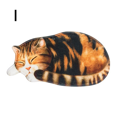 Πατάκι μπάνιου γάτας Πατάκια δαπέδου Είσοδος Παλάκι πόρτας κρεβατοκάμαρας σπιτιού Απορροφητικό αντιολισθητικό 3D πατάκια ποδιών γάτας Κουβέρτα κρεβατοκάμαρας κρεβατοκάμαρας