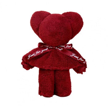 Подарък за кърпа във формата на мечка Кърпа за ръце Well Blessing Силно абсорбираща бързосъхнеща парти Празнувайте за гости Сладка кърпа Подарък за парти