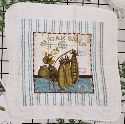 1kom 30x30cm kvadratni pamučni frotir s printom upijajuće kuhinjske kuhinjske krpe za čišćenje posuđa