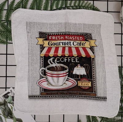 1kom 30x30cm kvadratni pamučni frotir s printom upijajuće kuhinjske kuhinjske krpe za čišćenje posuđa