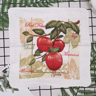 1kom 30x30cm kvadratni pamučni frotir s printom upijajuće kuhinjske kuhinjske krpe za čišćenje posuđa