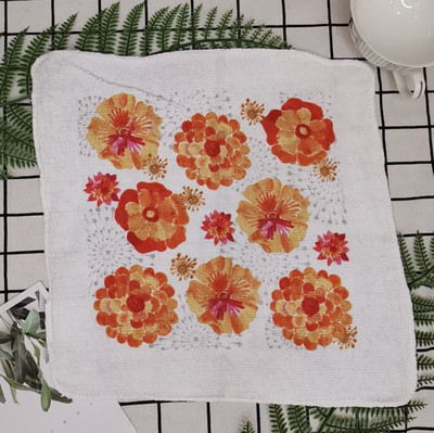 1kom 30x30cm kvadratni pamučni frotir s printom upijajuće kuhinjske kuhinjske krpe za čišćenje posuđa