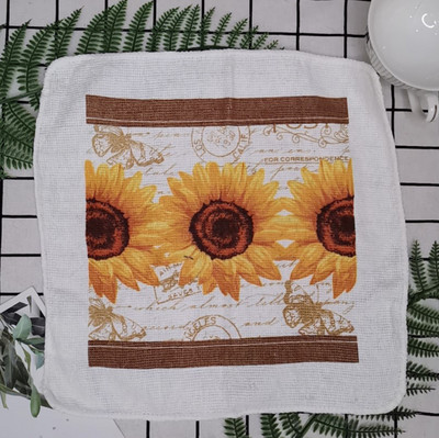 1kom 30x30cm kvadratni pamučni frotir s printom upijajuće kuhinjske kuhinjske krpe za čišćenje posuđa