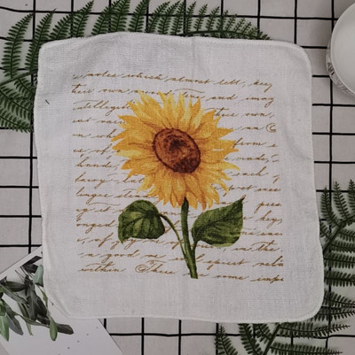 1kom 30x30cm kvadratni pamučni frotir s printom upijajuće kuhinjske kuhinjske krpe za čišćenje posuđa