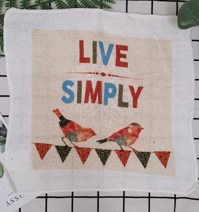 1kom 30x30cm kvadratni pamučni frotir s printom upijajuće kuhinjske kuhinjske krpe za čišćenje posuđa