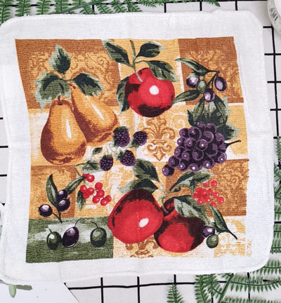 1kom 30x30cm kvadratni pamučni frotir s printom upijajuće kuhinjske kuhinjske krpe za čišćenje posuđa