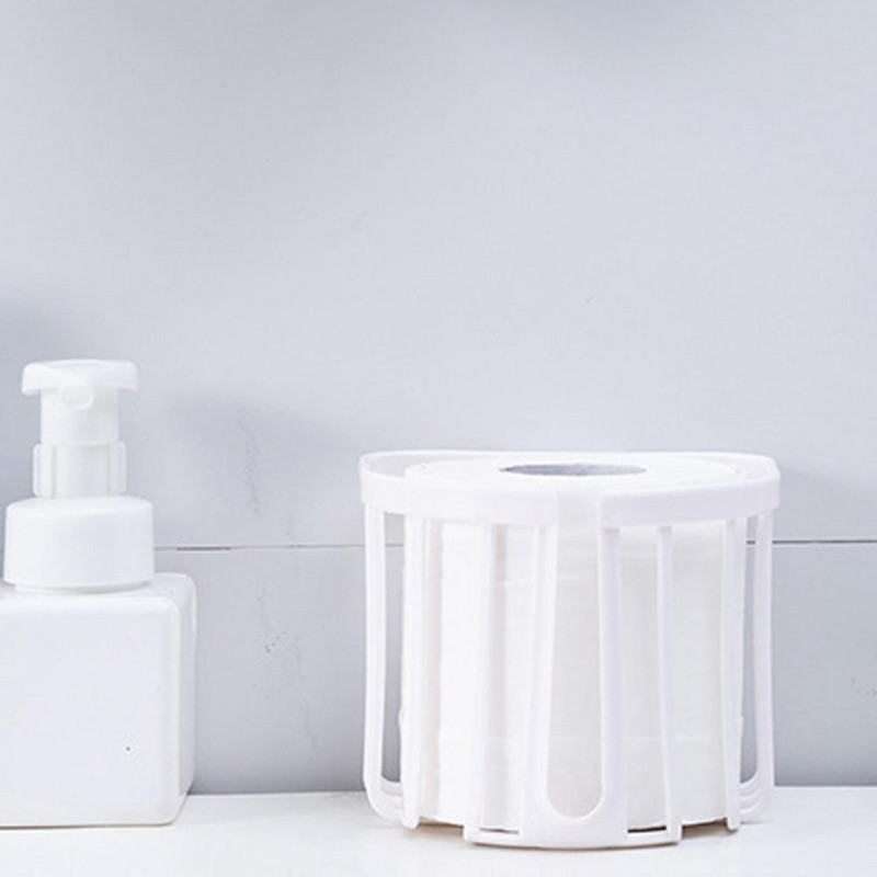 1 vnt. apvali plastikinė vonios lentyna, savaime nutekanti gera ventiliacija tualetinis popierius dušo lentyna vonios kambario priedai namams