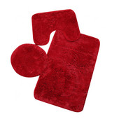 Protuklizni tepih Podna prostirka jednobojna 3kom kupaonska WC školjka jastučić U-oblika