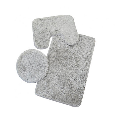 Protuklizni tepih Podna prostirka jednobojna 3kom kupaonska WC školjka jastučić U-oblika