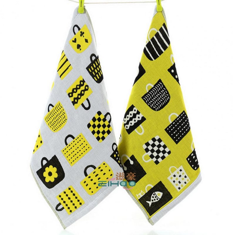 Ručnik za ruke 4-slojni pamuk za čišćenje kože Različiti printovi Ručnik za pranje Ručnik za pranje za vrtić