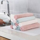 1vnt mikropluošto rankšluostį sugeriantis virtuvės valymo audinys Nelipnus aliejiniams indams rankšluosčių skudurai Servetėlės Stalo reikmenys buitinis valymo rankšluostis