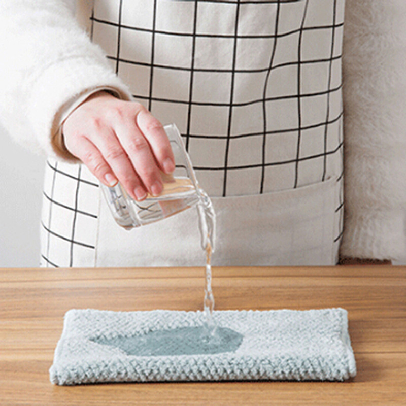 1vnt mikropluošto rankšluostį sugeriantis virtuvės valymo audinys Nelipnus aliejiniams indams rankšluosčių skudurai Servetėlės Stalo reikmenys buitinis valymo rankšluostis