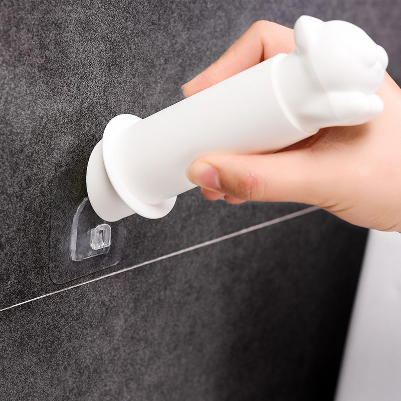 Kreativni stalak za mačje ručnike Zidni uvlačivi držač za rolu Ljepljivi zidni valjak Vješalica za WC maramice Kupaonski pribor