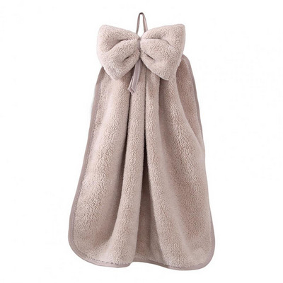 Bowknot ručnik za ruke za kuhinju, kupaonicu, koraljni baršun, mikrovlakna, meke, brzo sušeće upijajuće krpe za čišćenje, frotirni ručnici za kućnu kupaonicu